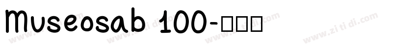 Museosab 100字体转换